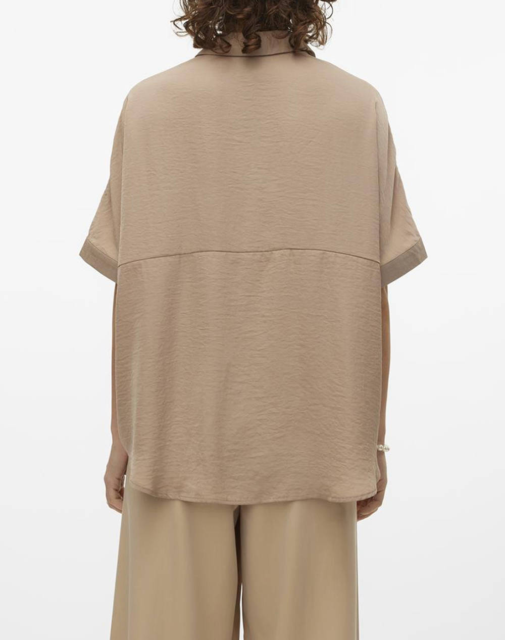 VERO MODA VMKATRINE SS OVERSIZED SHIRT WVN GA NOOS