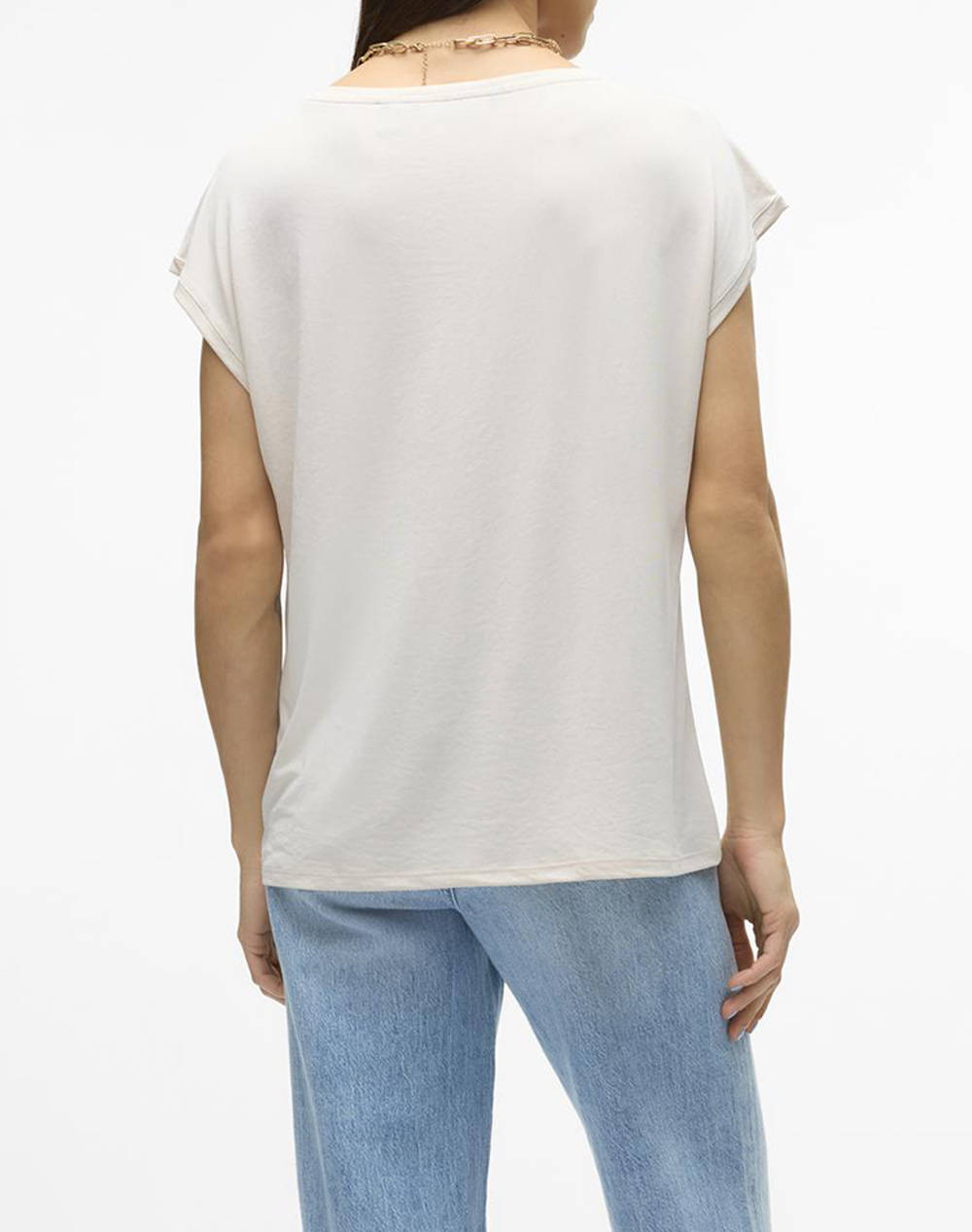 VERO MODA VMFILLI SS V-NECK TEE GA NOOS