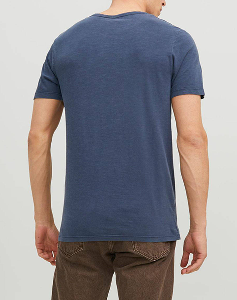 JACK&JONES JJESPLIT NECK TEE