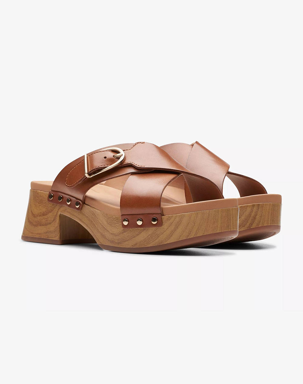 CLARKS Sivanne Walk Tan Leather