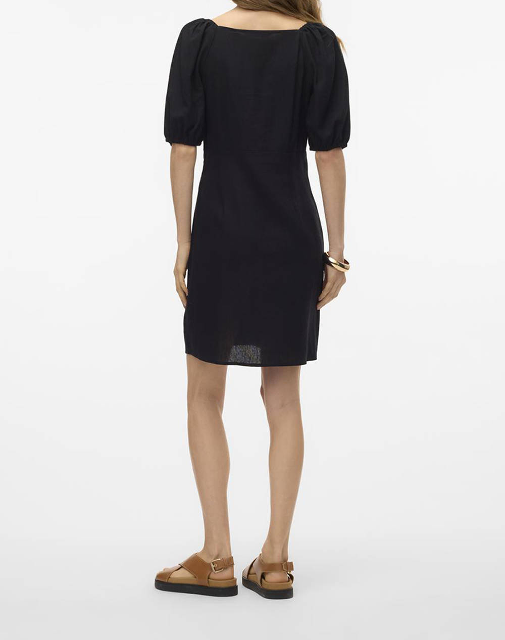 VERO MODA VMMYMILO 2/4 SHORT BUTTON DRESS WVN GA