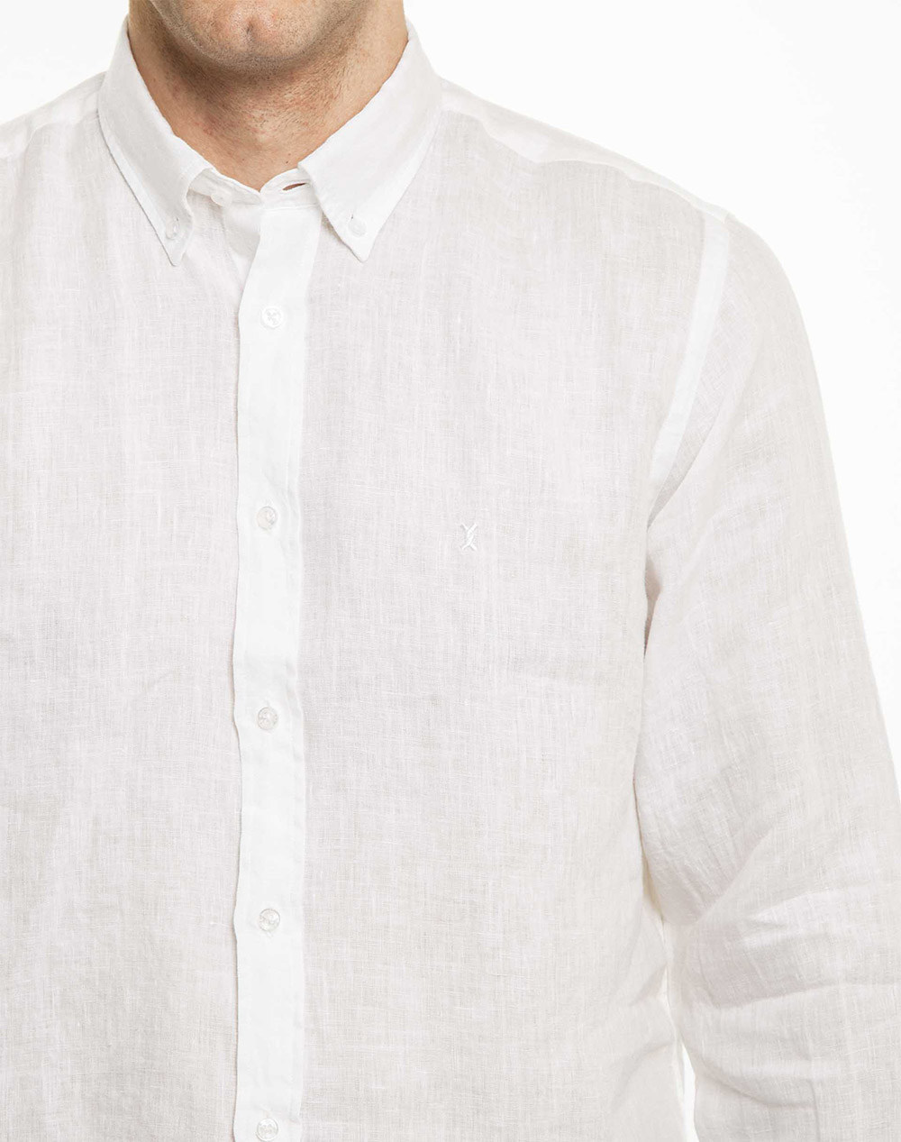 THE BOSTONIANS KOŠILE REGULAR FIT Plain LINEN Button-down Regular Fit