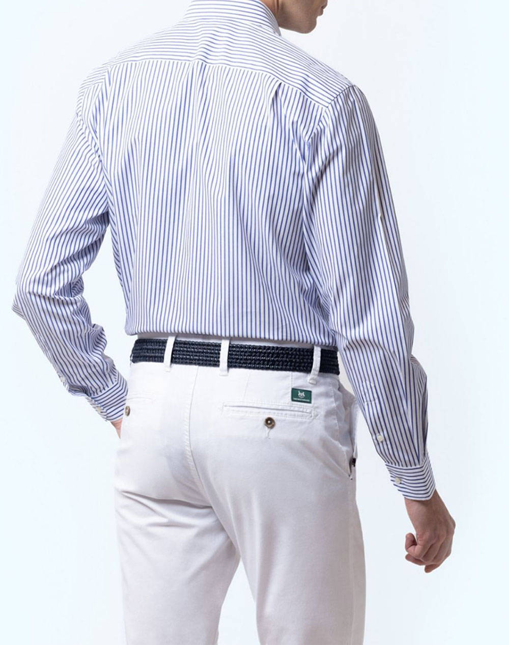 THE BOSTONIANS KOŠILE ACORN CUSTOM FIT Stripe POPLIN Semi-Rex Custom Fit