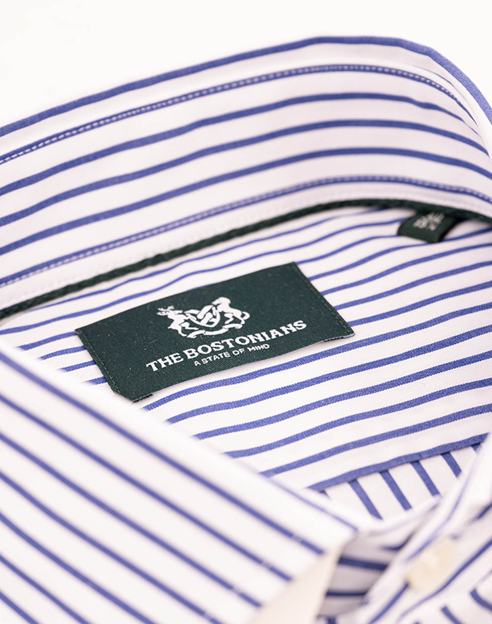 THE BOSTONIANS KOŠILE ACORN CUSTOM FIT Stripe POPLIN Semi-Rex Custom Fit