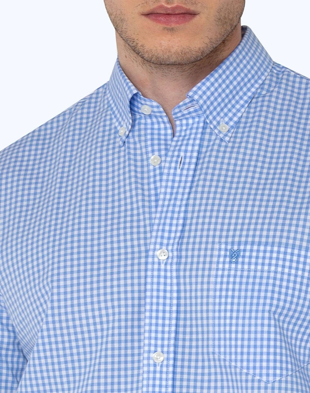 THE BOSTONIANS KOŠILE MAVERICK REGULAR FIT MedCheck POPLIN Button-down Regular Fit