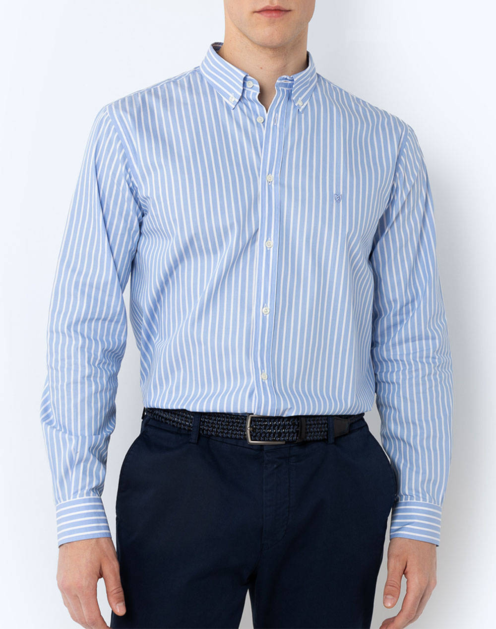 THE BOSTONIANS KOŠILE ACORN REGULAR FIT Stripe POPLIN Button-down Regular Fit