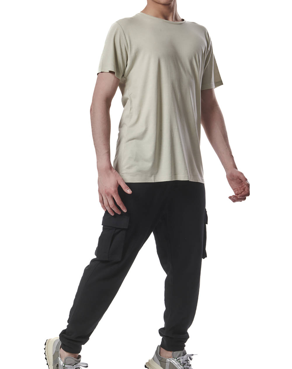 BODY ACTION MENS NATURAL DYE CARGO PANTS