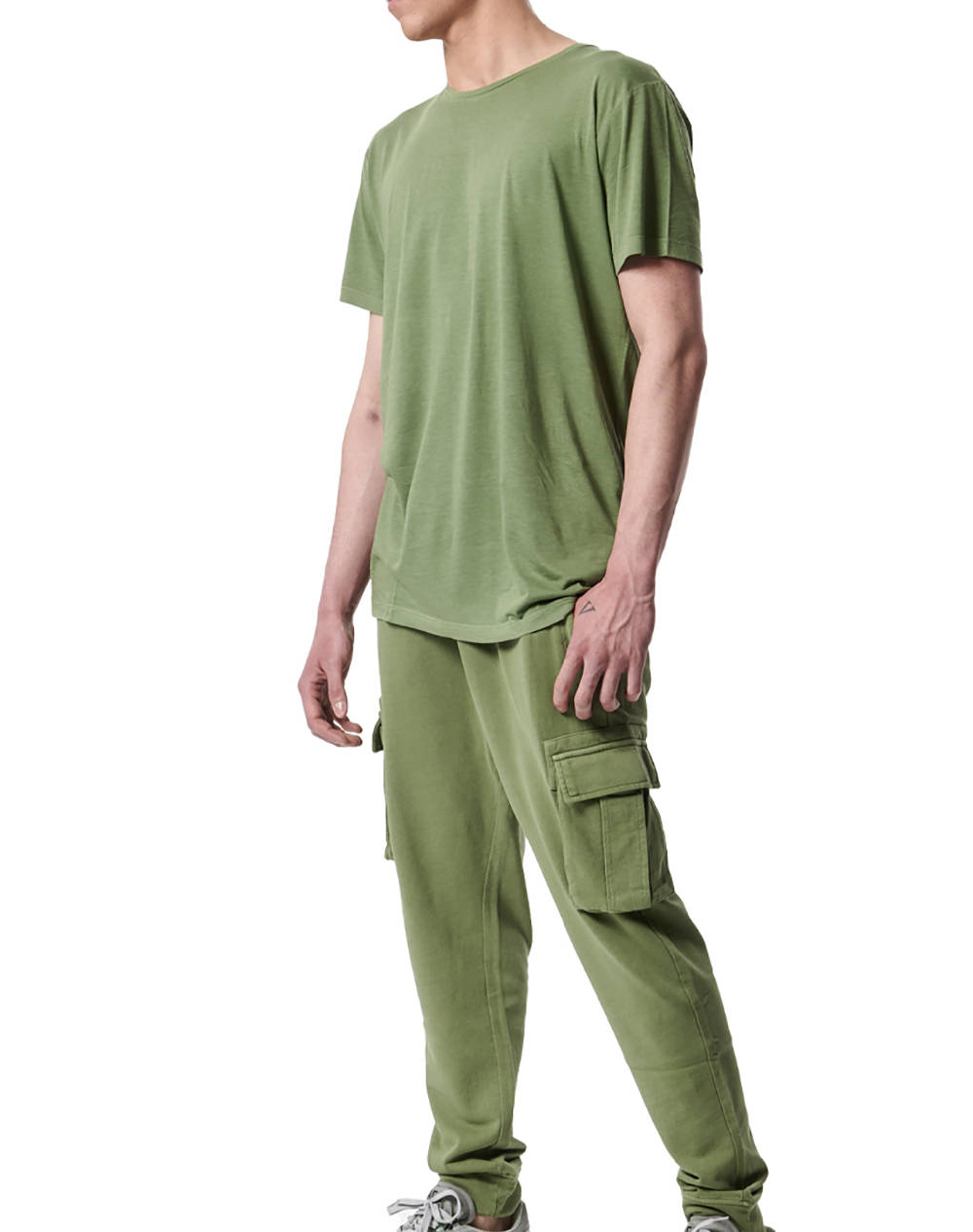 BODY ACTION MENS NATURAL DYE CARGO PANTS