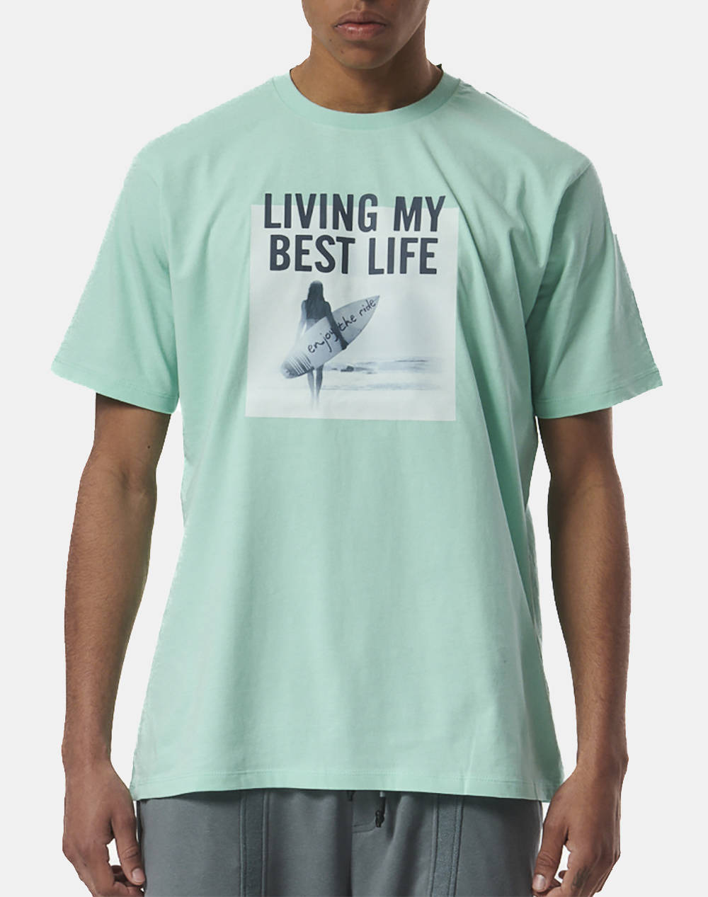 BODY ACTION MENS BEACH LIFESTYLE GRAPHIC TEE