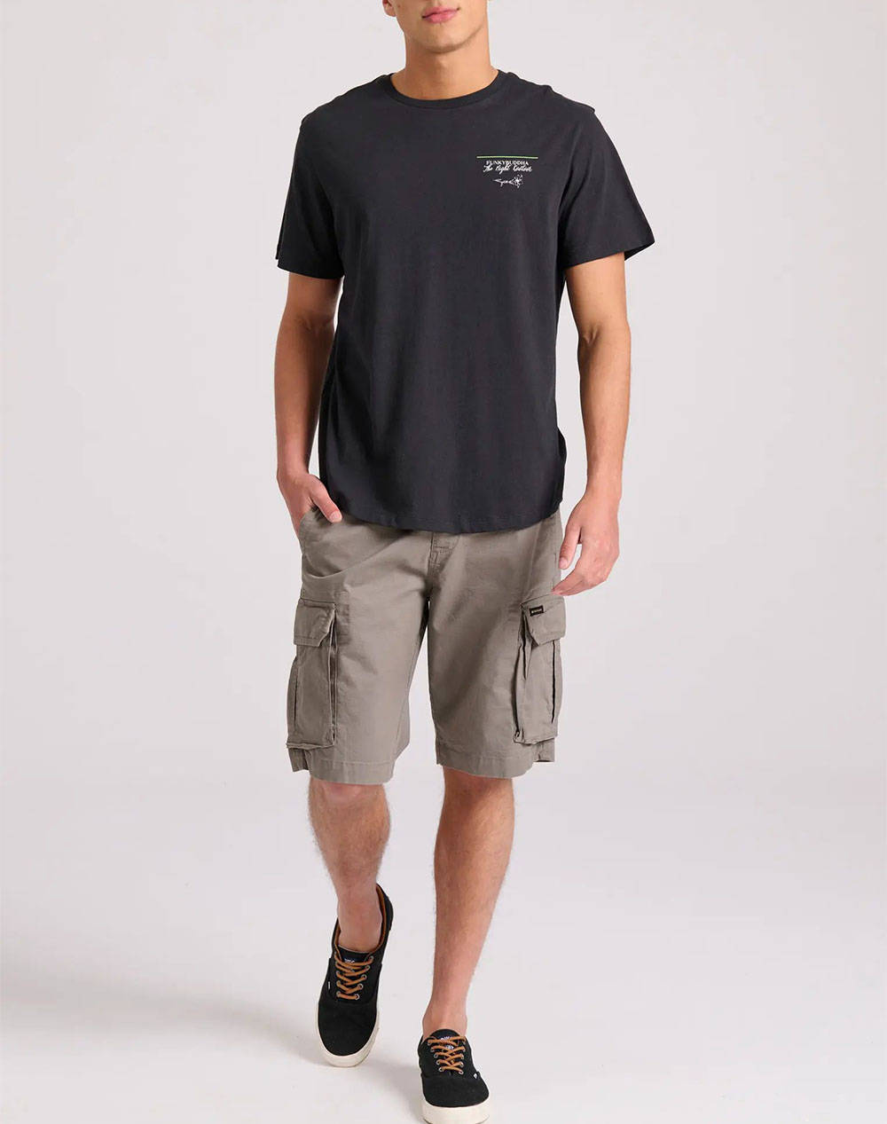 FUNKY BUDDHA Loose fit cargo bermudy