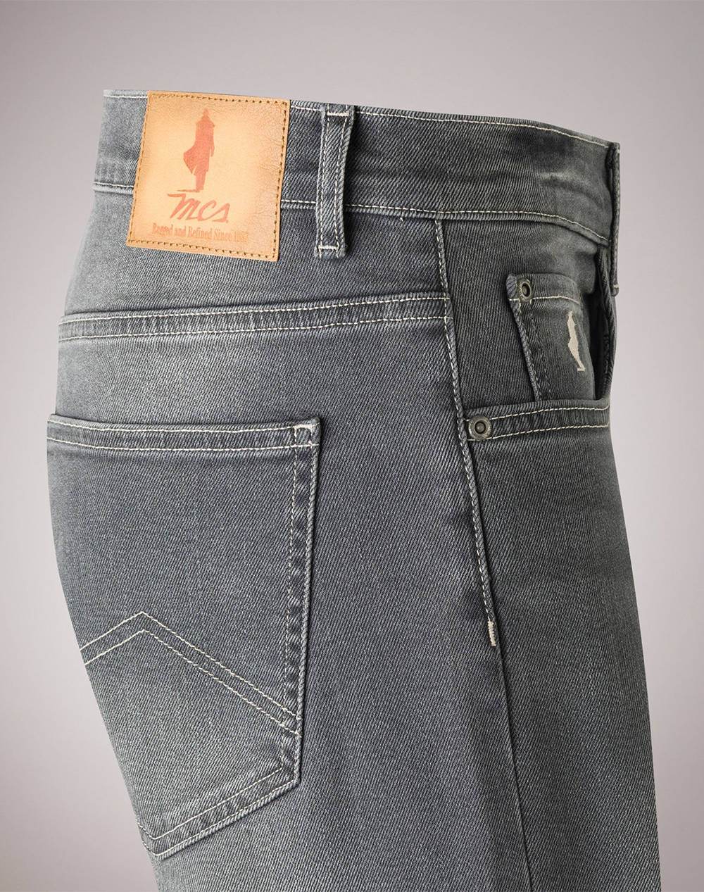 MARLBORO 10 OZ. GREY DENIM PANTS