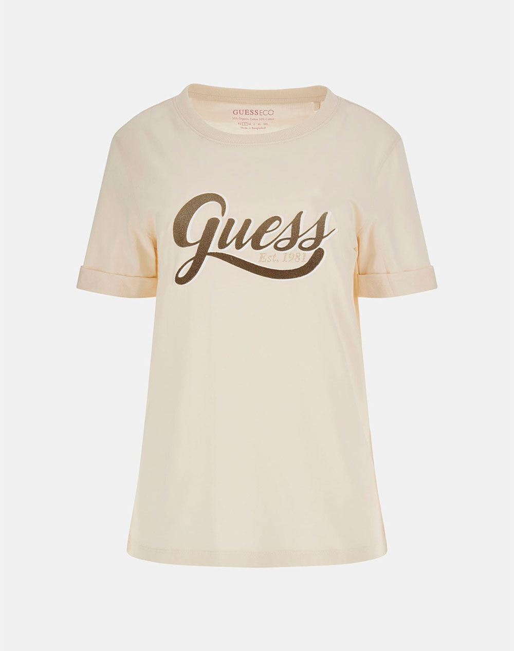 GUESS SS CN GLITTERY LOGO TEE TRIČKO DÁMSKÉ