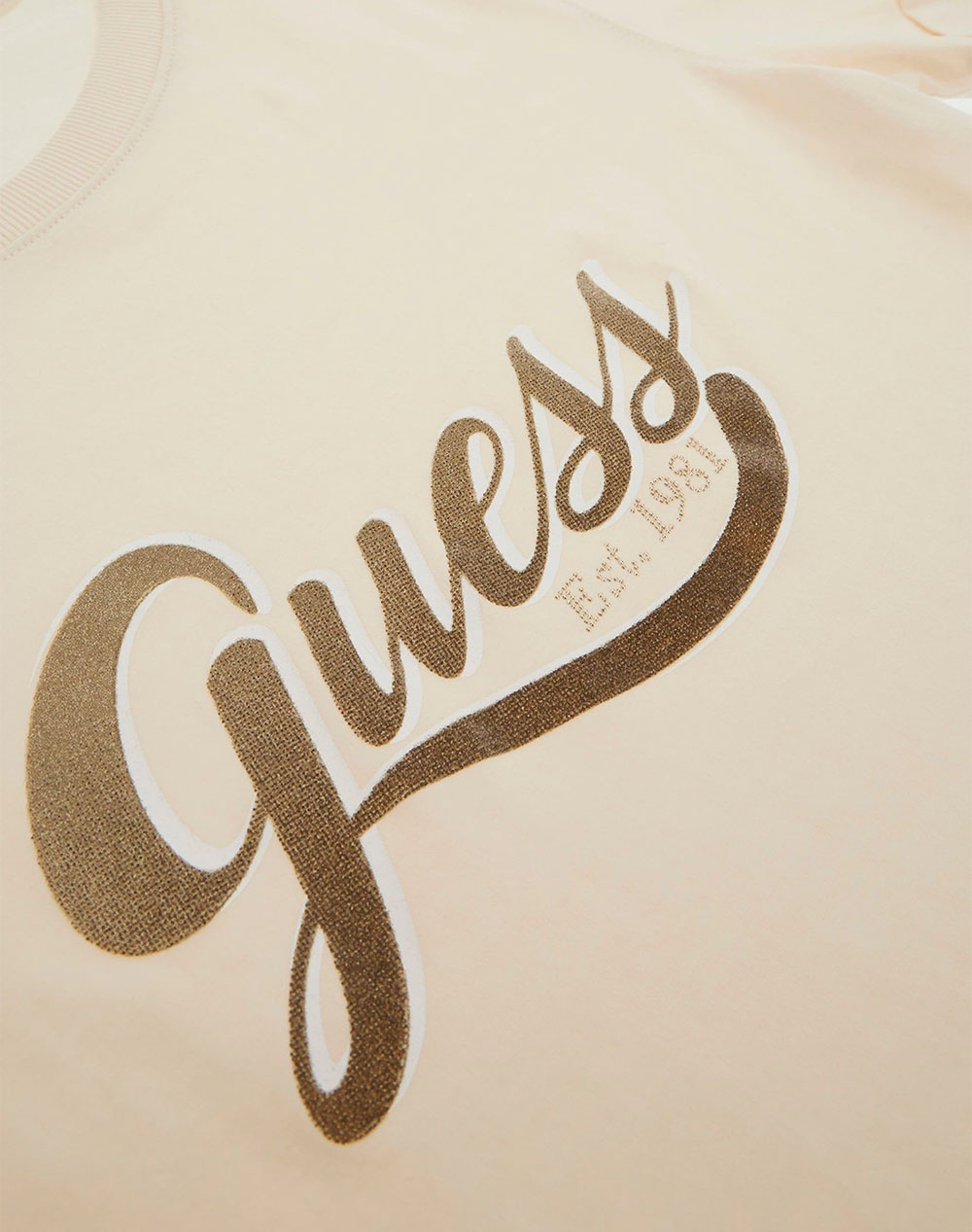 GUESS SS CN GLITTERY LOGO TEE TRIČKO DÁMSKÉ