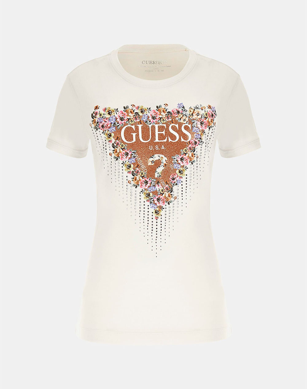 GUESS SS CN BOUQUET TRIANGLE TEE TRIČKO DÁMSKÉ