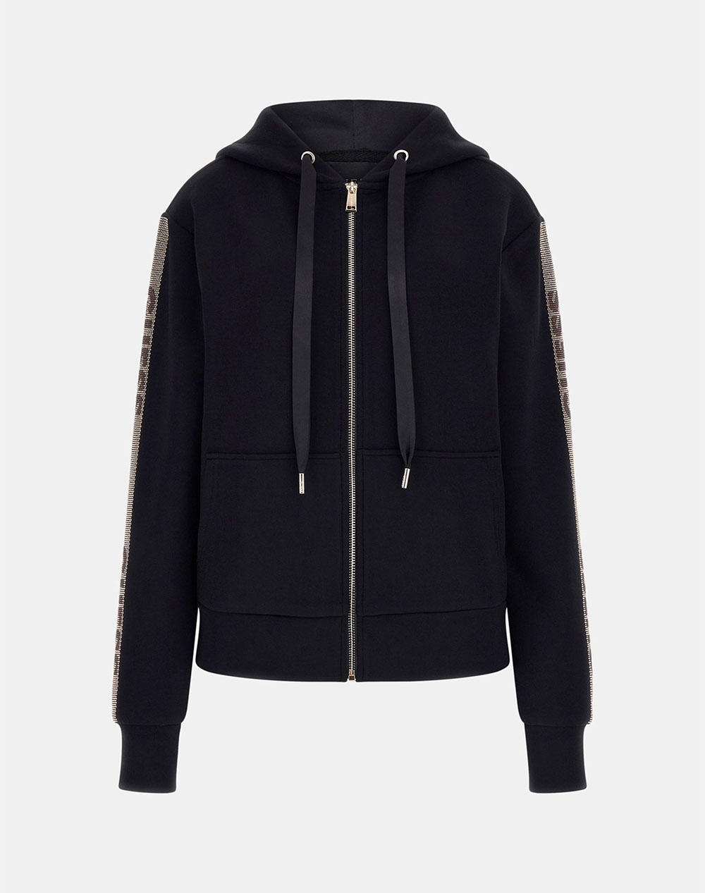 GUESS HOOD STUDS LOGO SWEATSHIRT MIKINA DÁMSKÁ