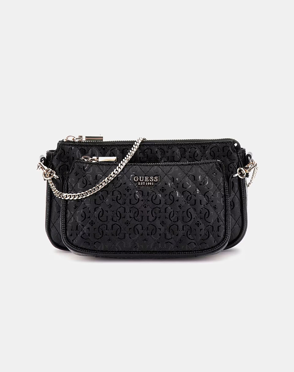 GUESS YARMILLA DBL POUCH CROSSBODY TAŠKA DÁMSKÁ (Rozměry: 24 x 13 x 5 cm)