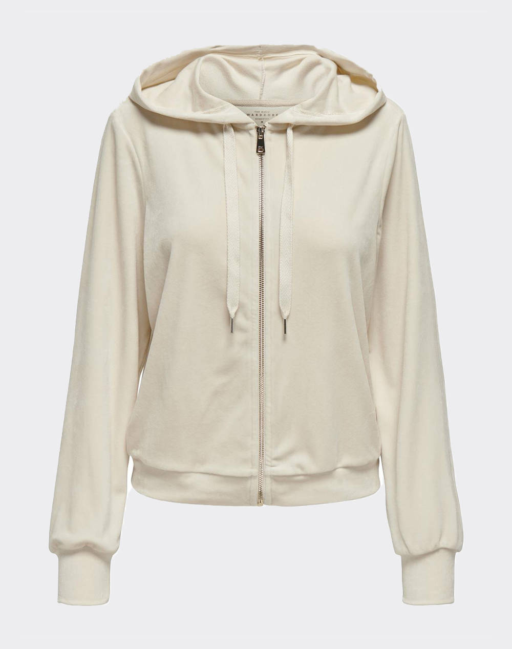 ONLY ONLREBEL L/S ZIP STRING HOOD CC SWT