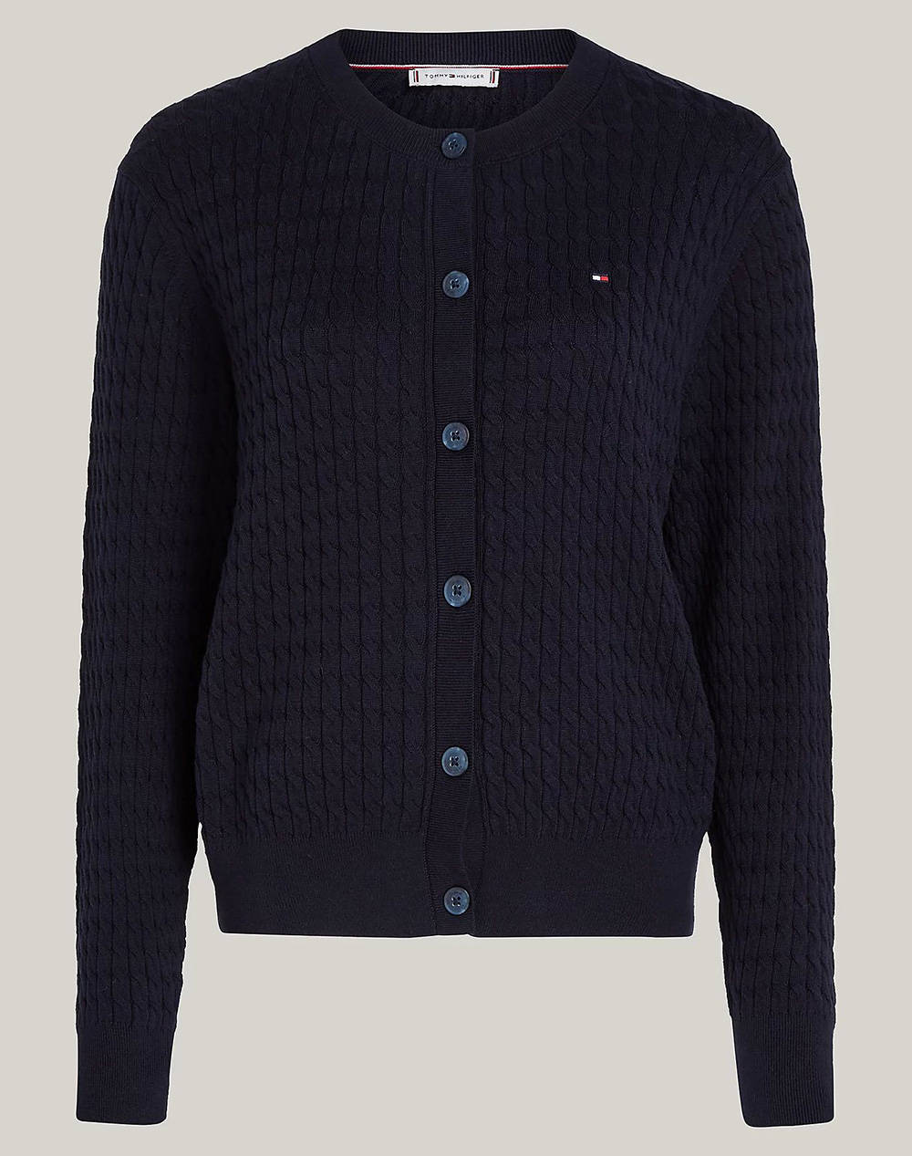 TOMMY HILFIGER CO CABLE C-NK CARDIGAN