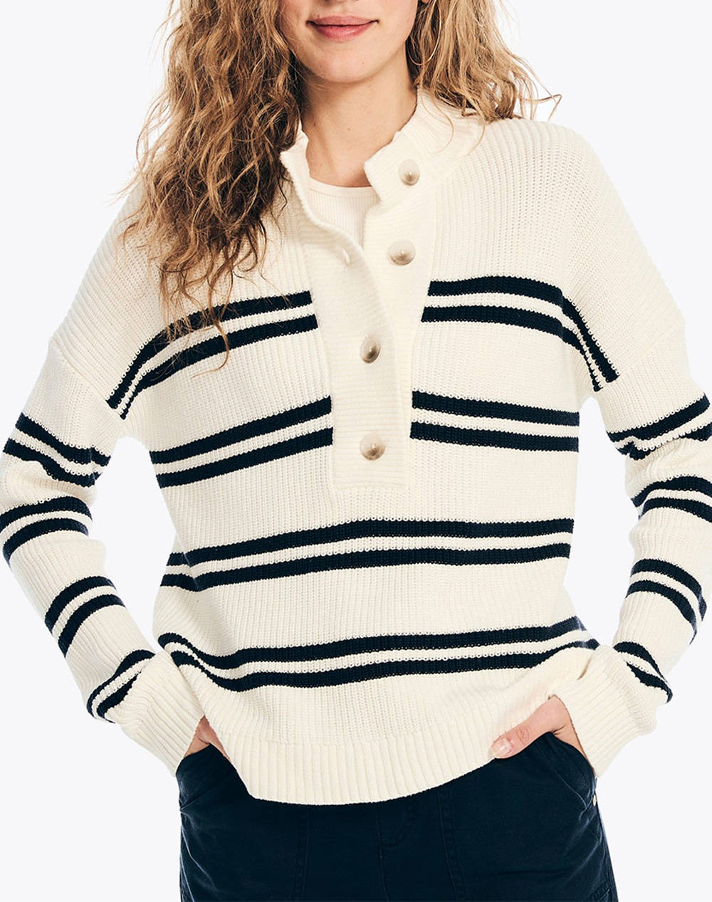 NAUTICA TRIČKO PLETENÉ ΜΜ KNITTED PULLOVER