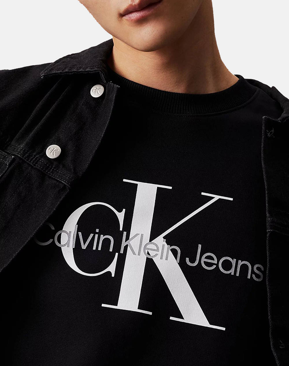 CALVIN KLEIN CORE MONOGRAM CREWNECK