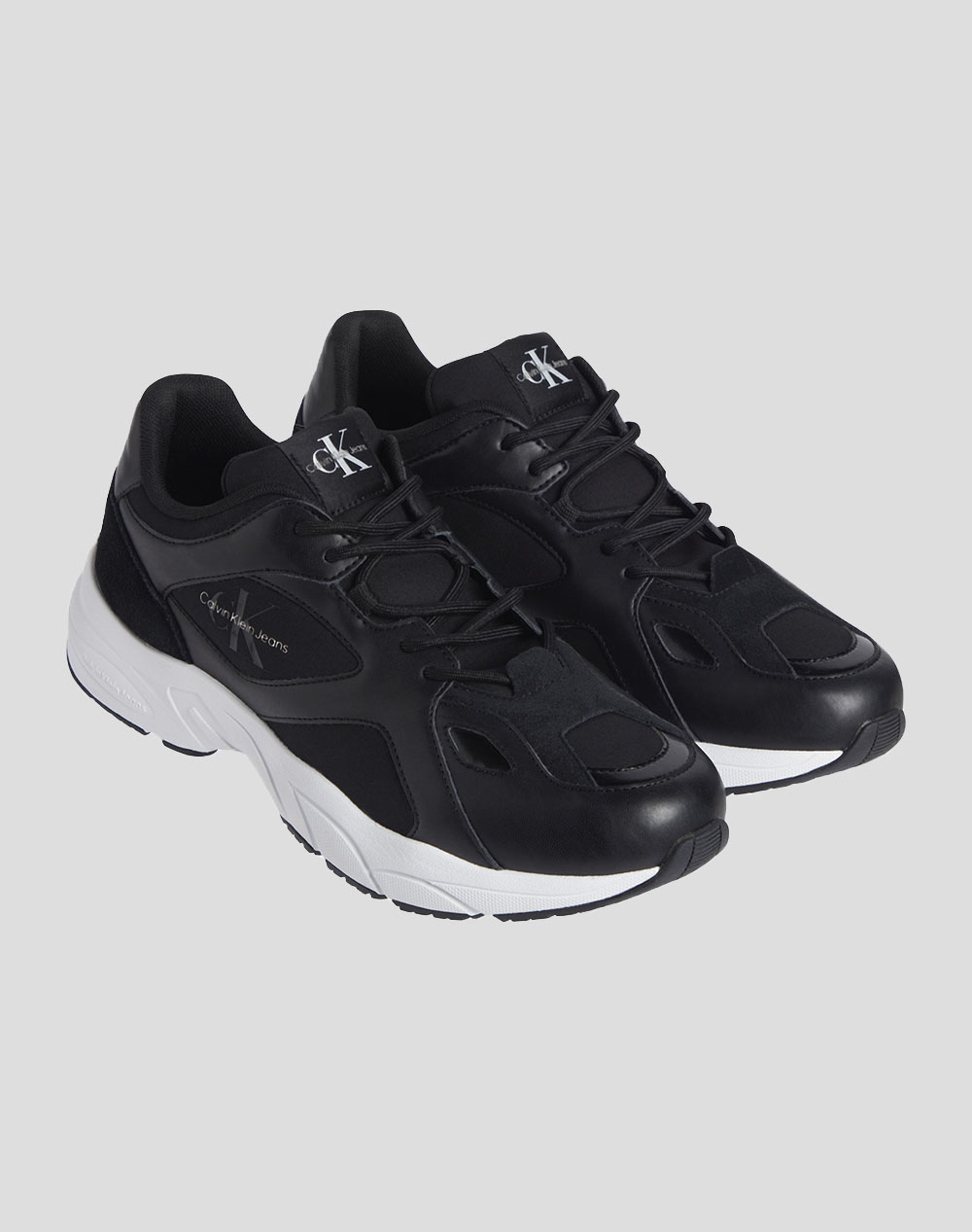 CALVIN KLEIN RETRO TENNIS LOW LACEUP MTL