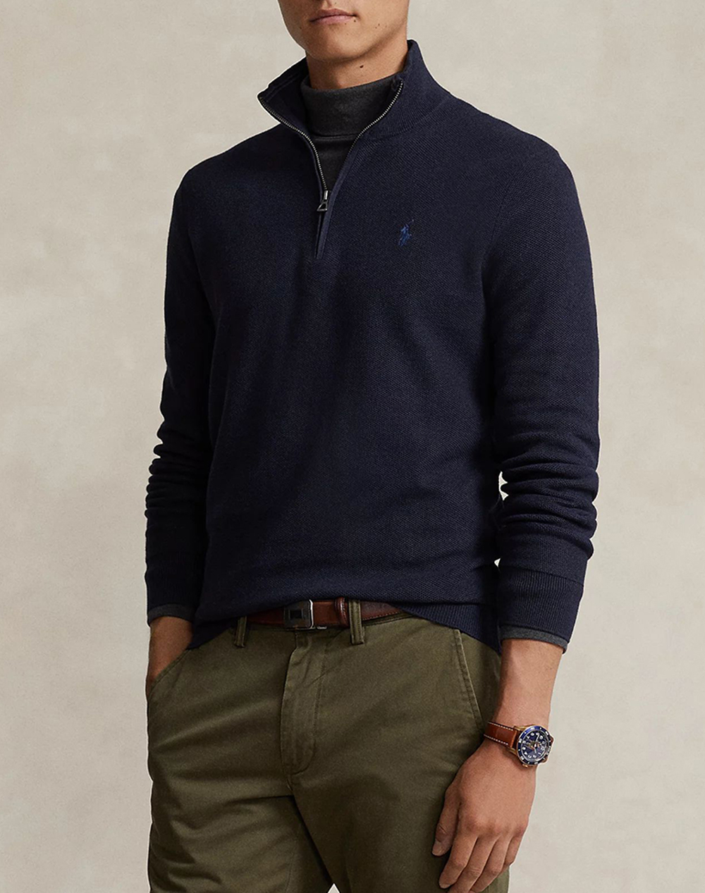 RALPH LAUREN LS HZ-LONG SLEEVE-PULLOVER