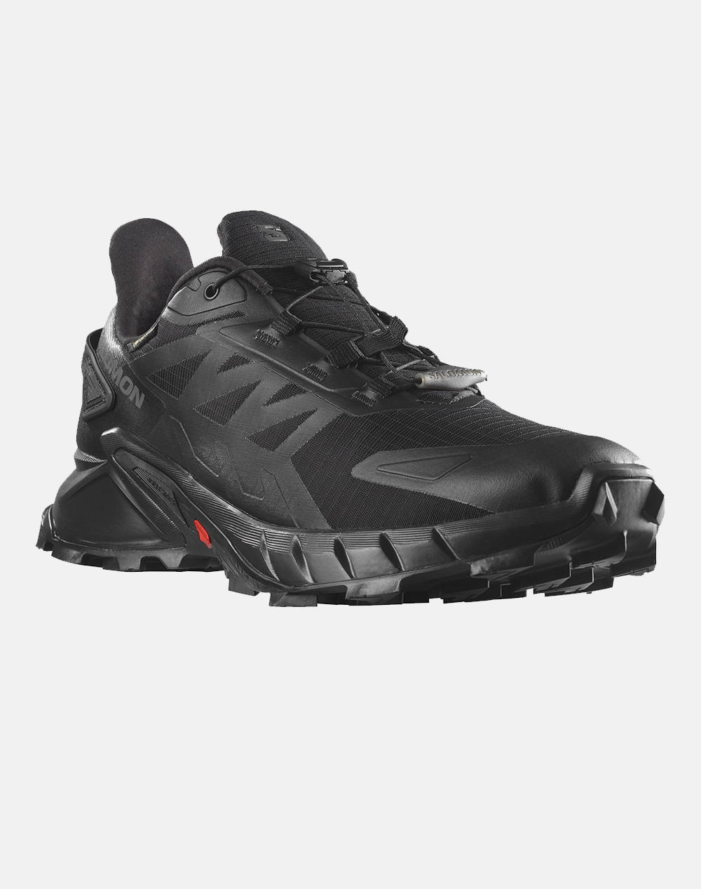 SALOMON TRAIL RUNNING - CROSS SUPERCROSS 4 GTX BLACK / BLACK / BLACK BOTY PÁNSKÉ