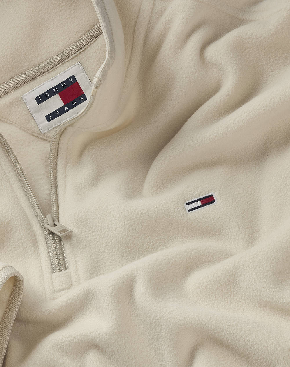 TOMMY JEANS TJM REG S FLAG POLAR 1/4 ZIP