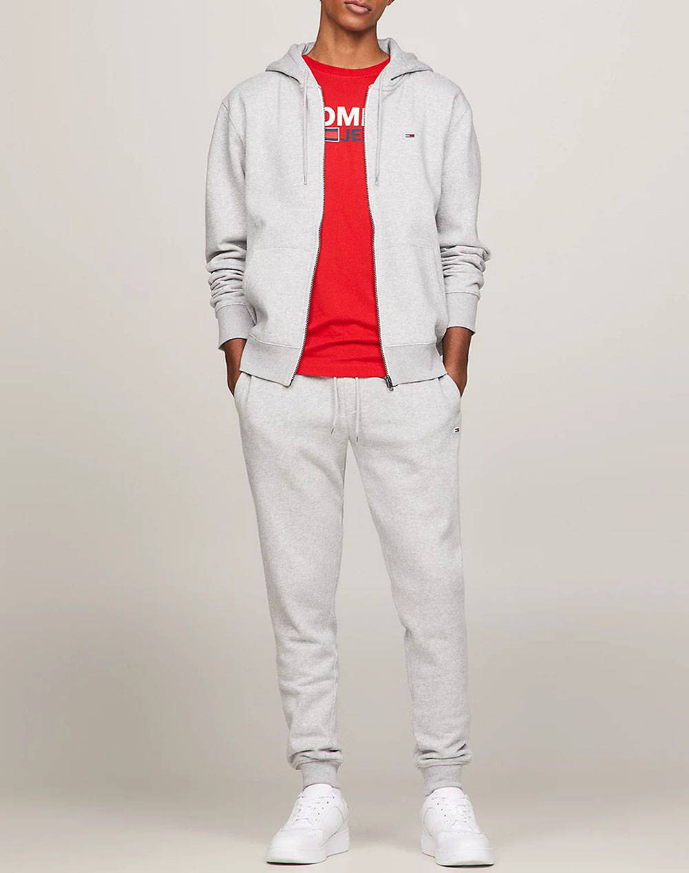 TOMMY JEANS MIKINA TJM REGULAR FLEECE ZIP HOODIE