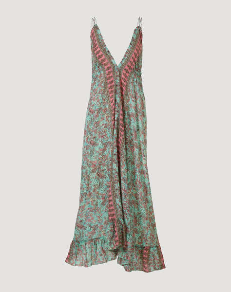 INDIRA SLEEVELESS PRINTED DRESS