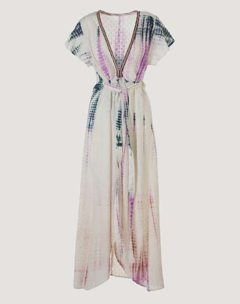 INDIRA TIE DYE WRAP DRESS