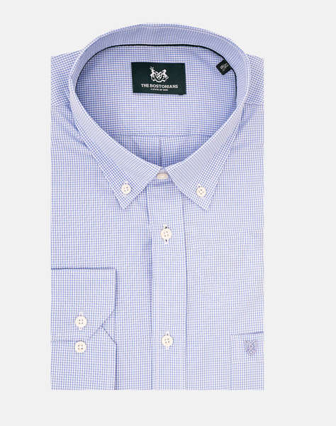 THE BOSTONIANS KOŠILE CHESTER REGULAR FIT MiniCheck POPLIN Button-down Regular Fit