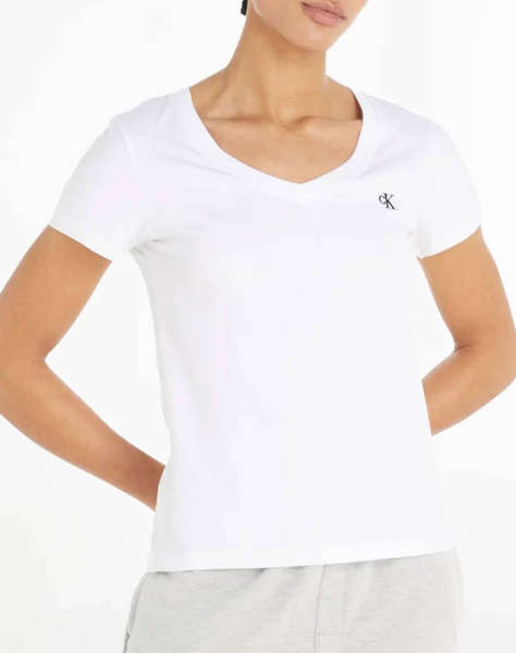 CALVIN KLEIN CK EMBROIDERY STRETCH V-NECK