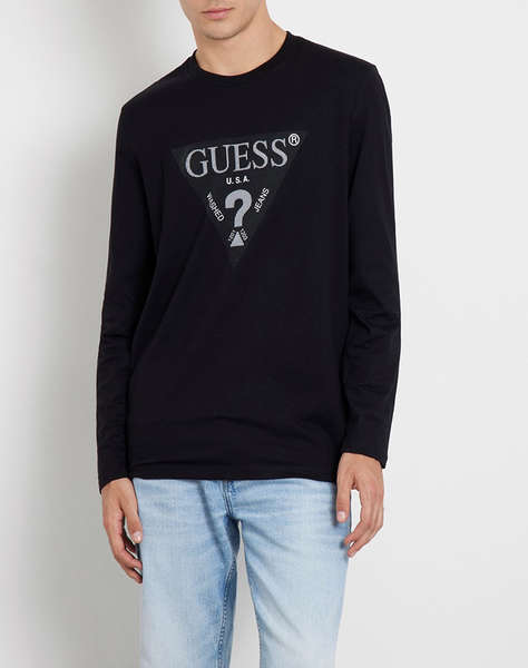 GUESS LS CN TRIANGLE TEE TRIČKO PÁNSKÉ