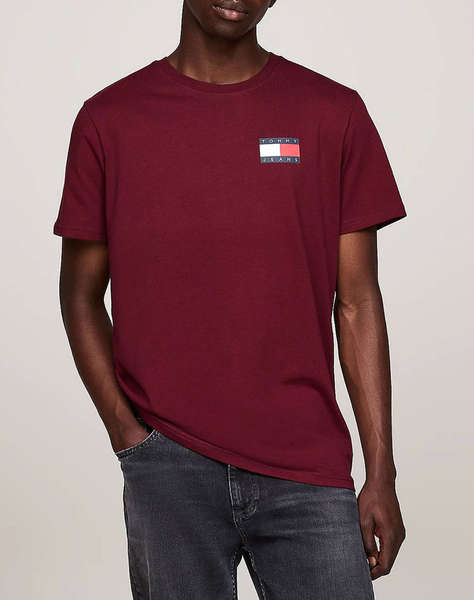 TOMMY JEANS TJM SLIM ESSENTIAL FLAG TEE EXT