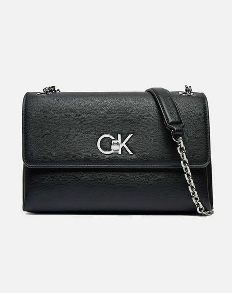 CALVIN KLEIN RE-LOCK CONV SHOULDER BAG_PBL (Rozměry: 25 x 17 x 7 cm)