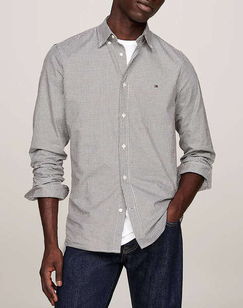 TOMMY HILFIGER MICRO GINGHAM POPLIN SF SHIRT