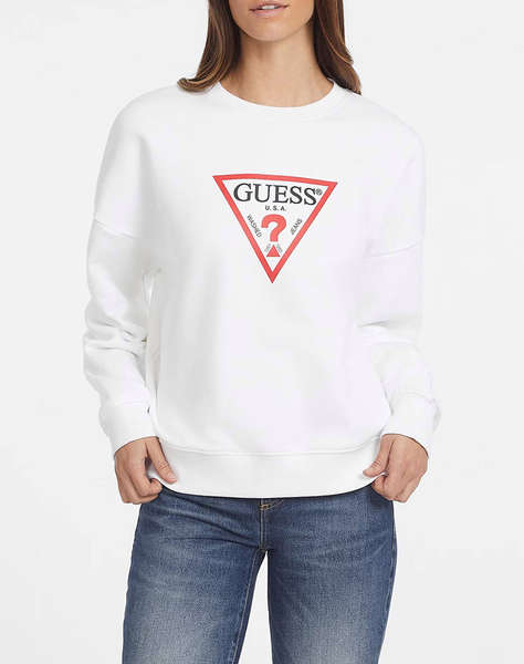 GUESS JEANS GJ CN OS ICONIC TRIANGLE SWEAT MIKINA DÁMSKÁ