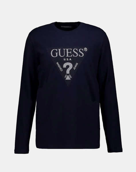 GUESS LS CN TRIANGLE TEE TRIČKO PÁNSKÉ