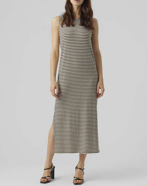 VERO MODA VMFIONA SL O-NECK 7/8 DRESS VMA NOOS