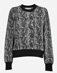 TRUSSARDI 56F002141T006066 SWEATSHIRT ALL OVER COTTON FLEECE TRIČKO DÁMSKÉ