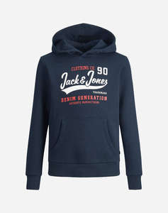 JACK&JONES JJELOGO SWEAT HOOD 2 COL 22/23 NOOS JNR