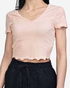 ONLY ONLKIKA S/S V-NECK TOP JRS