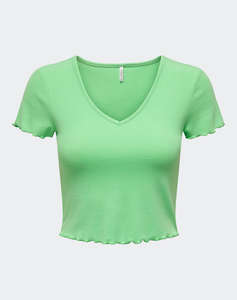 ONLY ONLKIKA S/S V-NECK TOP JRS