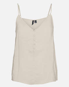 VERO MODA VMQUEENY SINGLET V-NECK TOP WVN GA