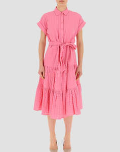 LAUREN RALPH LAUREN VILMA-SHORT SLEEVE-DAY DRESS