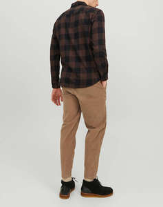 JACK&JONES JJEGINGHAM TWILL SHIRT L/S NOOS