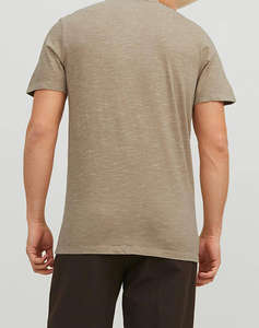 JACK&JONES JJESPLIT NECK TEE