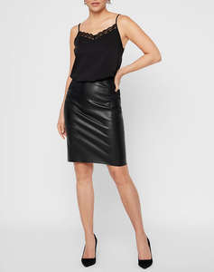 VERO MODA VMBUTTERSIA COATED SKIRT NOOS