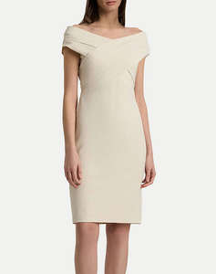 LAUREN RALPH LAUREN PLSHD CREPE-COCKTAIL DRESS